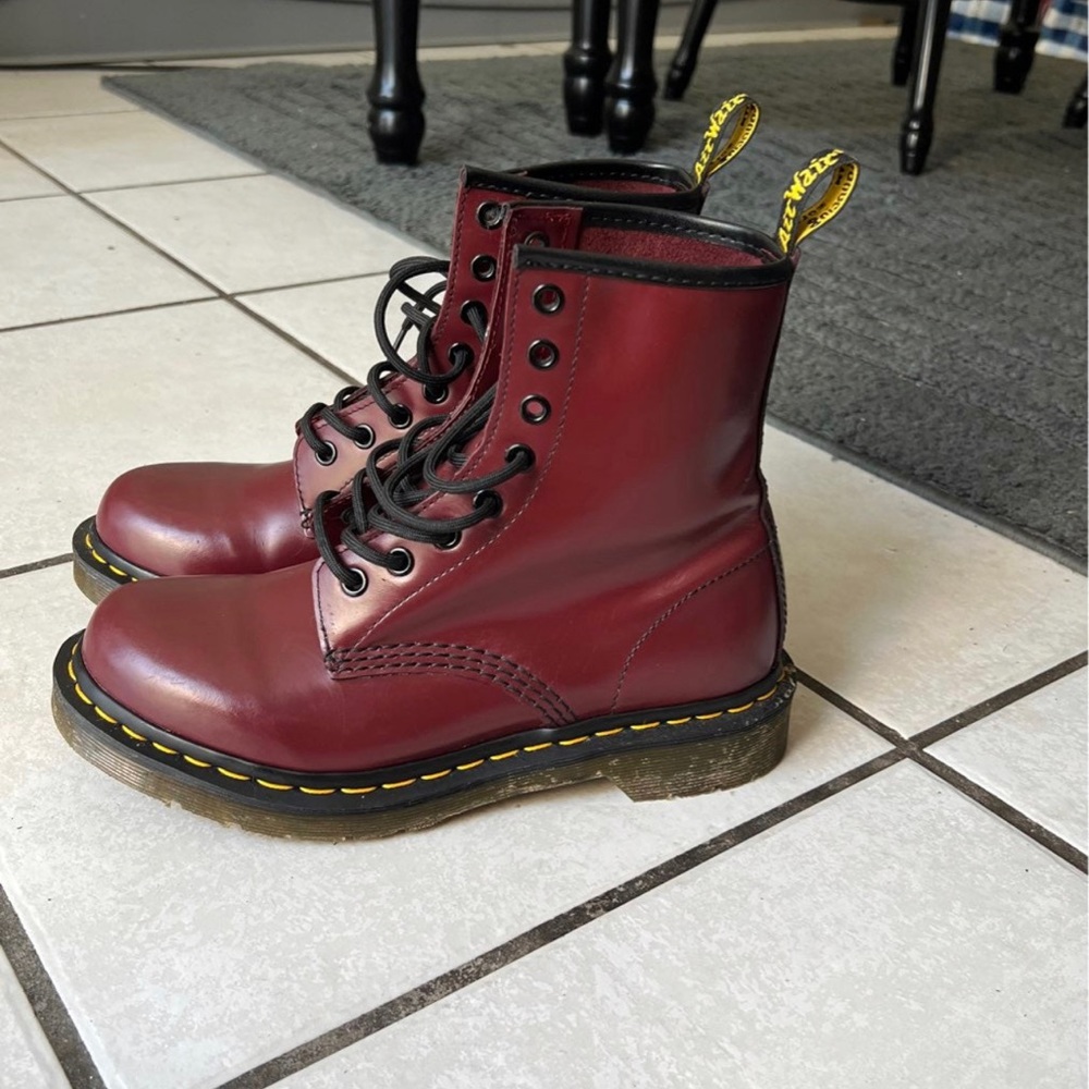 Maroon Doc Martens 1461